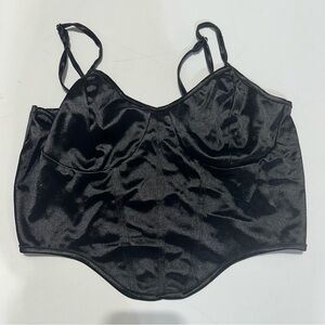 Black Satin Women's Camisole